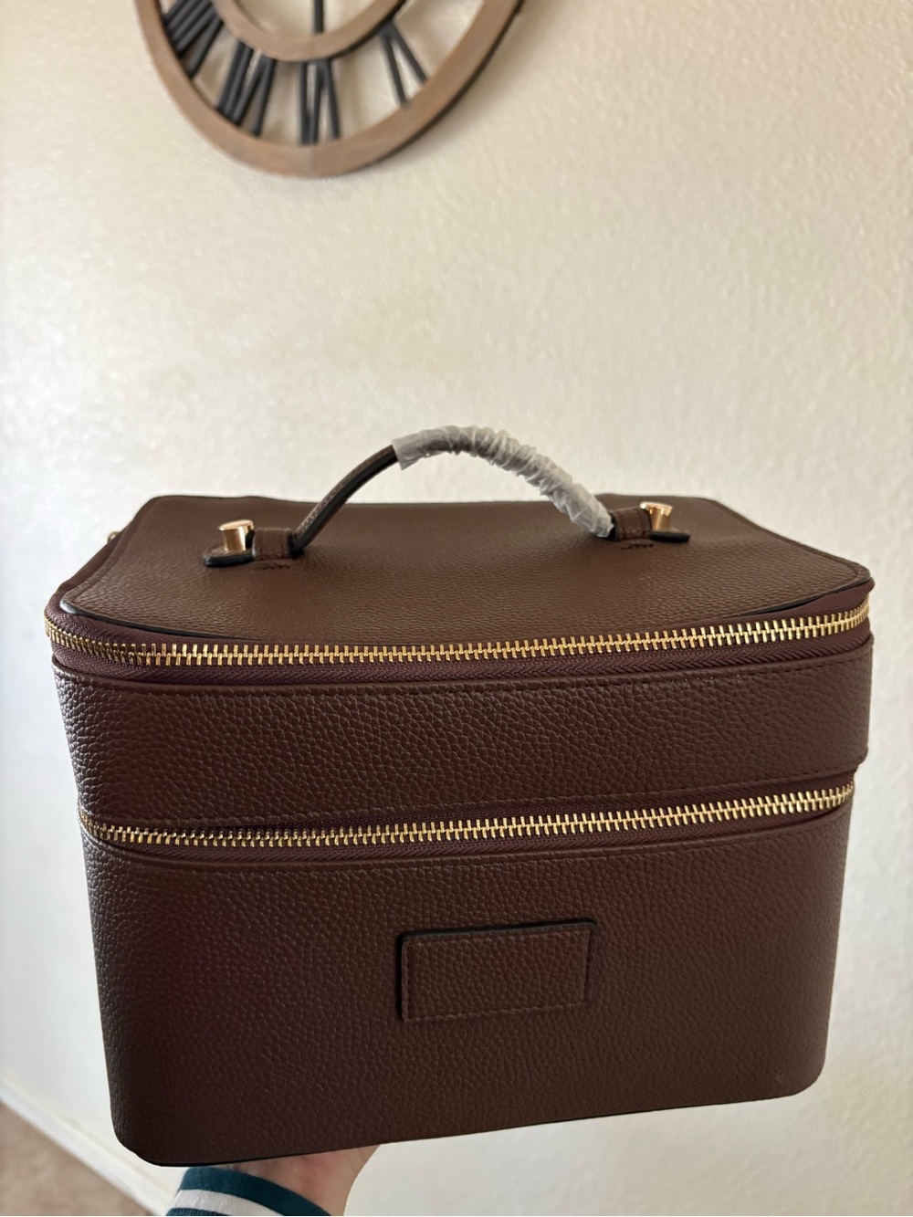Large Double Layer Travel Makeup & Toiletry Bag 🤎